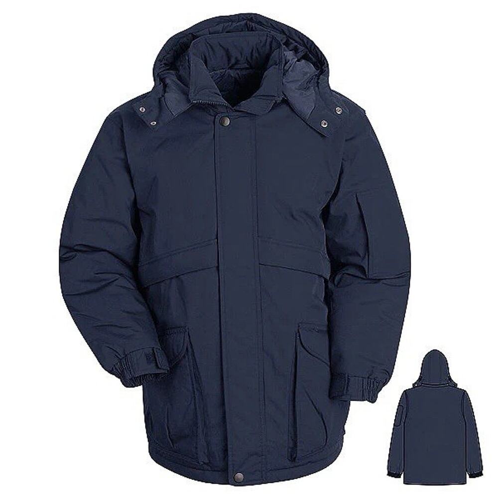 NWT Red Kap Mens JP70 Heavyweight Parka Navy Jacket Coat Medium New Work Outdoor